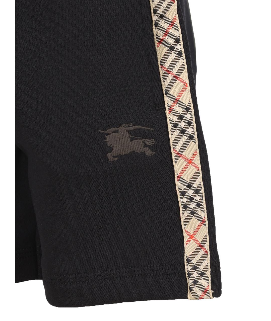 BURBERRY Черные хлопковые брюки и шорты, фото 3