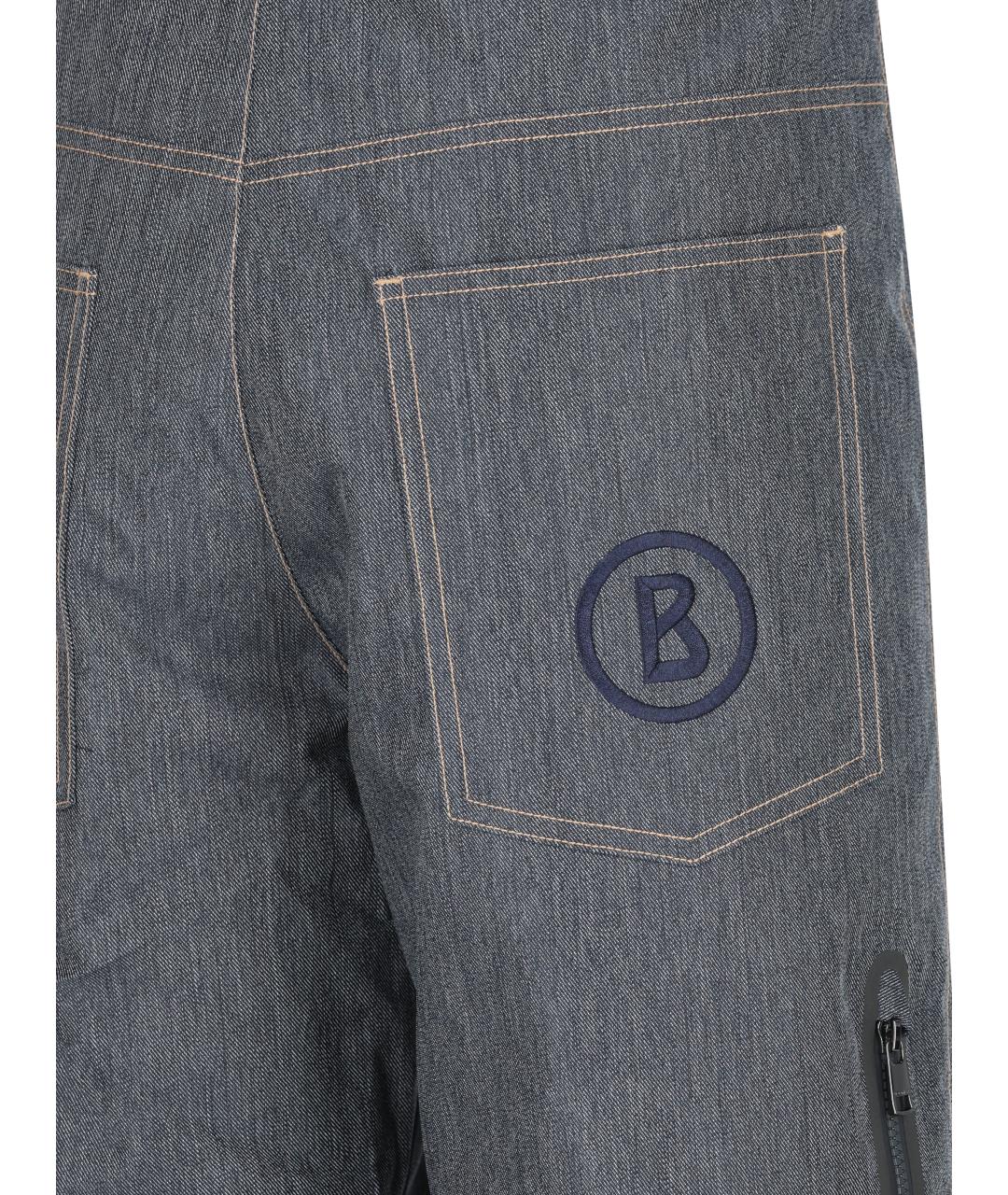BOGNER Синие полиэстеровые повседневные брюки, фото 4
