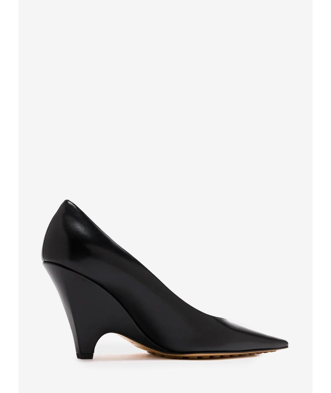 BOTTEGA VENETA Черные кожаные туфли, фото 3