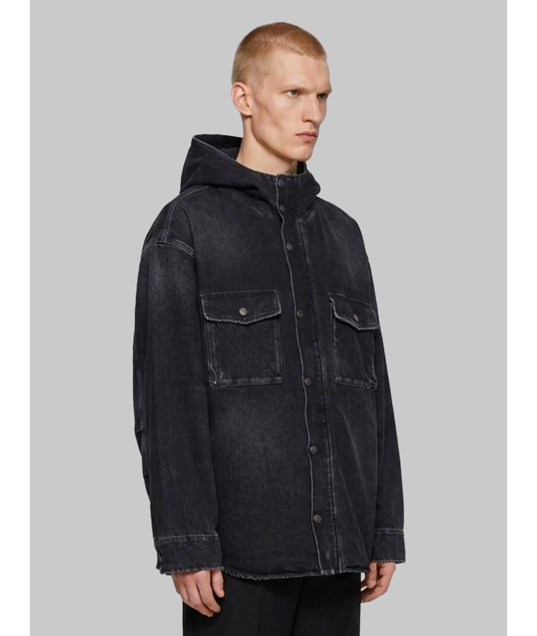 BALENCIAGA Черная хлопковая куртка, фото 3