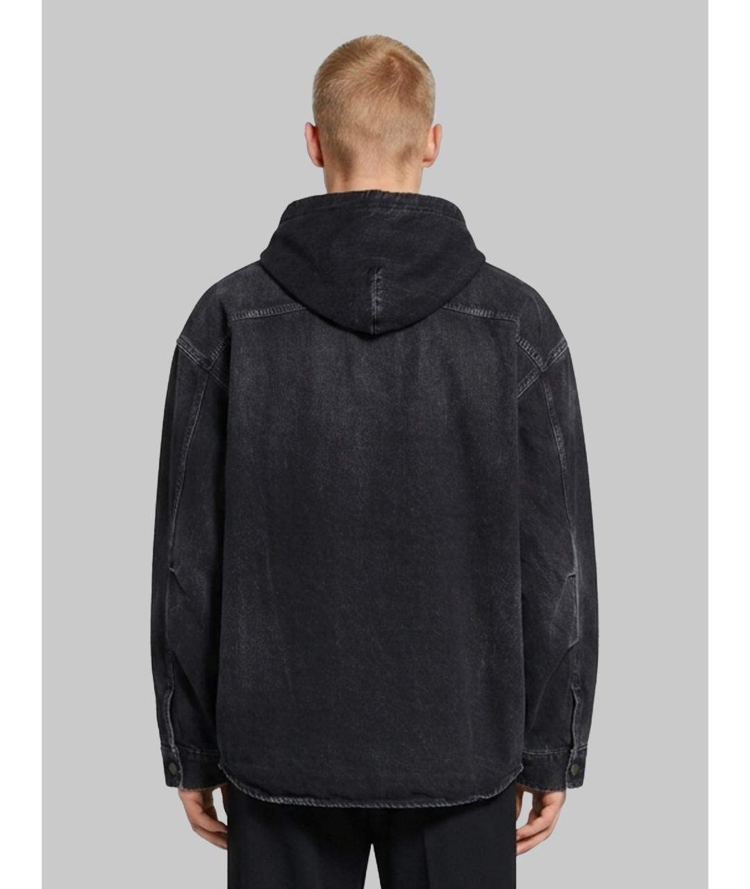 BALENCIAGA Черная хлопковая куртка, фото 4
