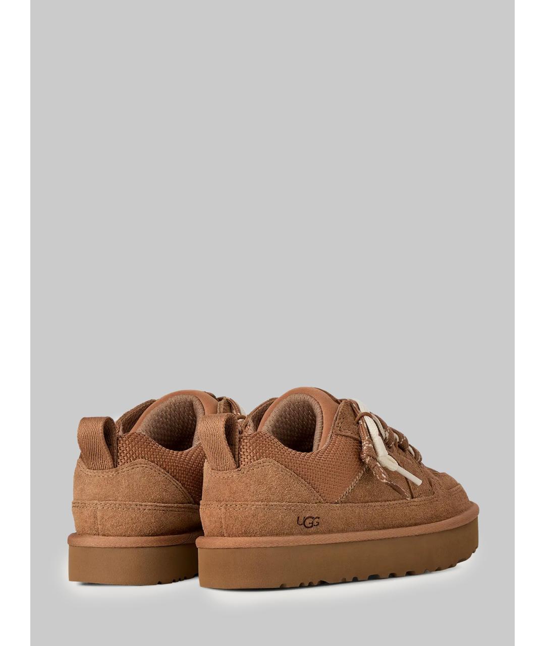 UGG Коричневые кожаные кроссовки, фото 3