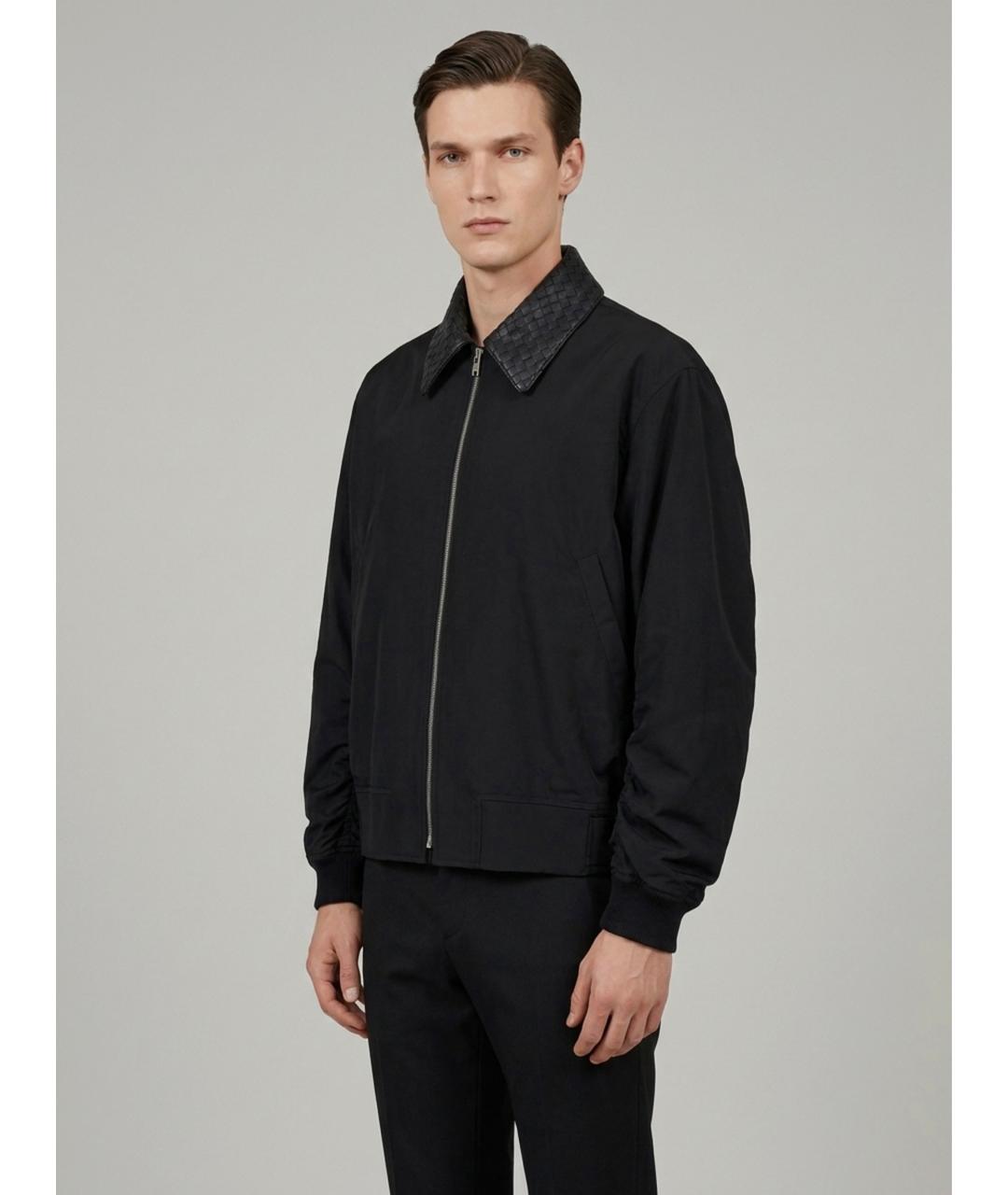 BOTTEGA VENETA Черная нейлоновая куртка, фото 3