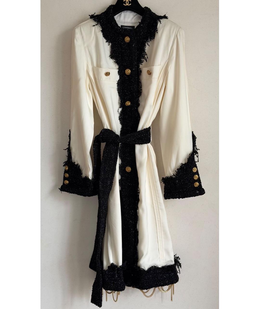 CHANEL Белое пальто, фото 5