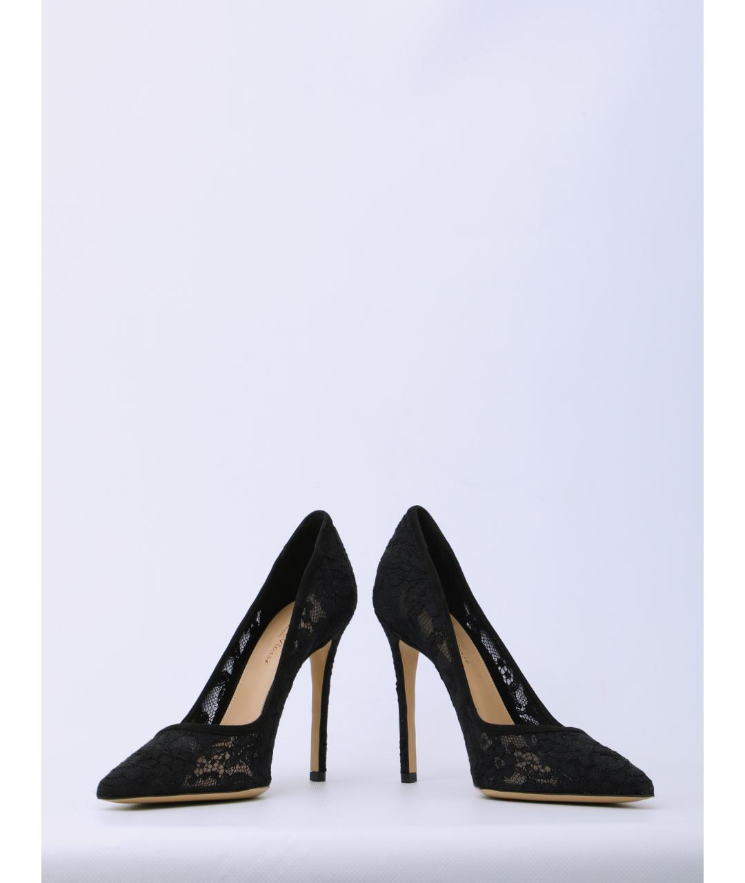 GIANVITO ROSSI Черные текстильные туфли, фото 5