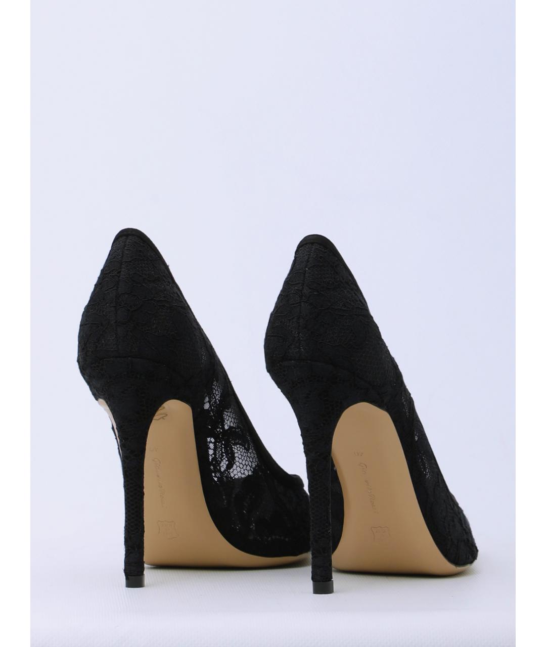 GIANVITO ROSSI Черные текстильные туфли, фото 3