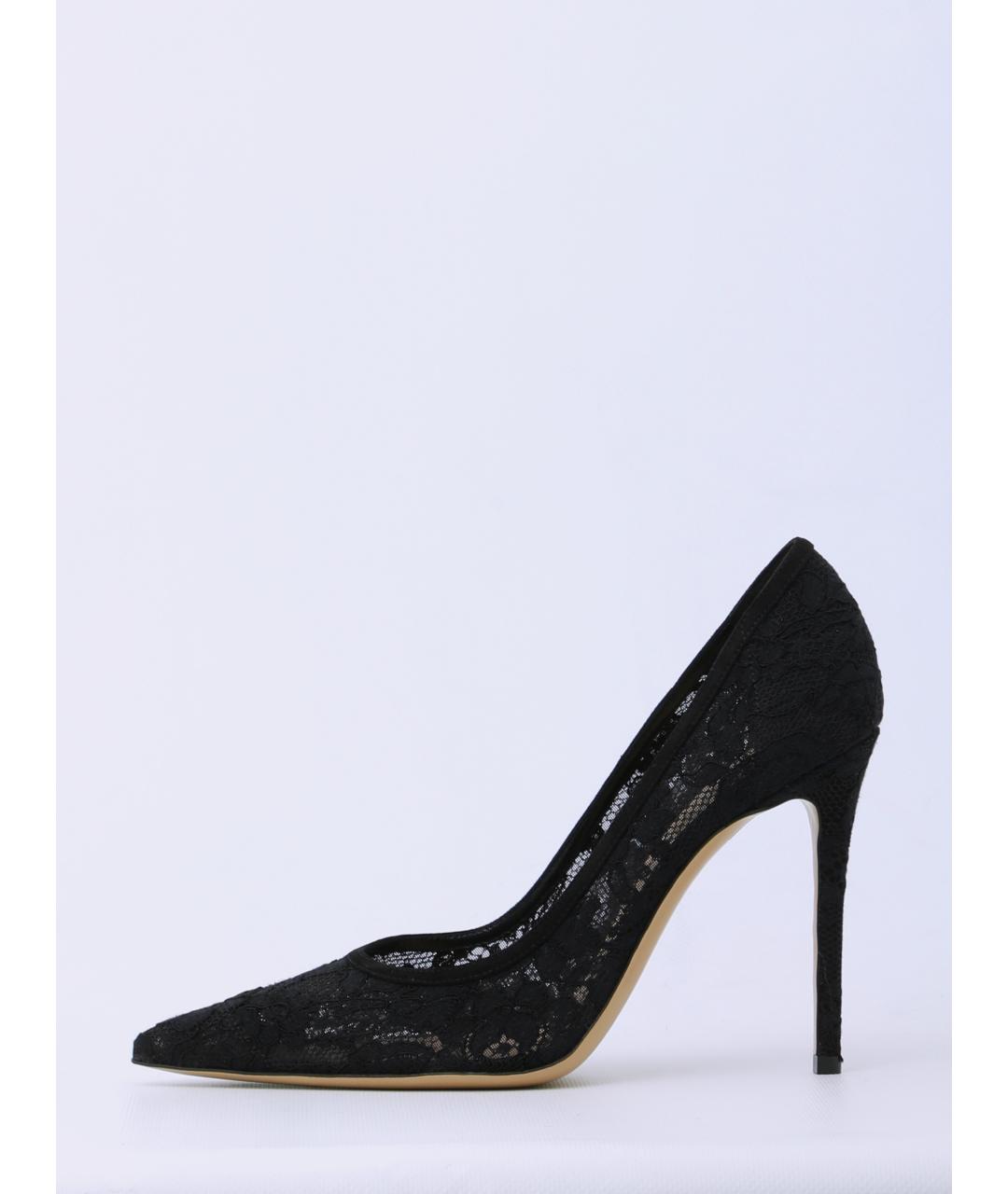 GIANVITO ROSSI Черные текстильные туфли, фото 4