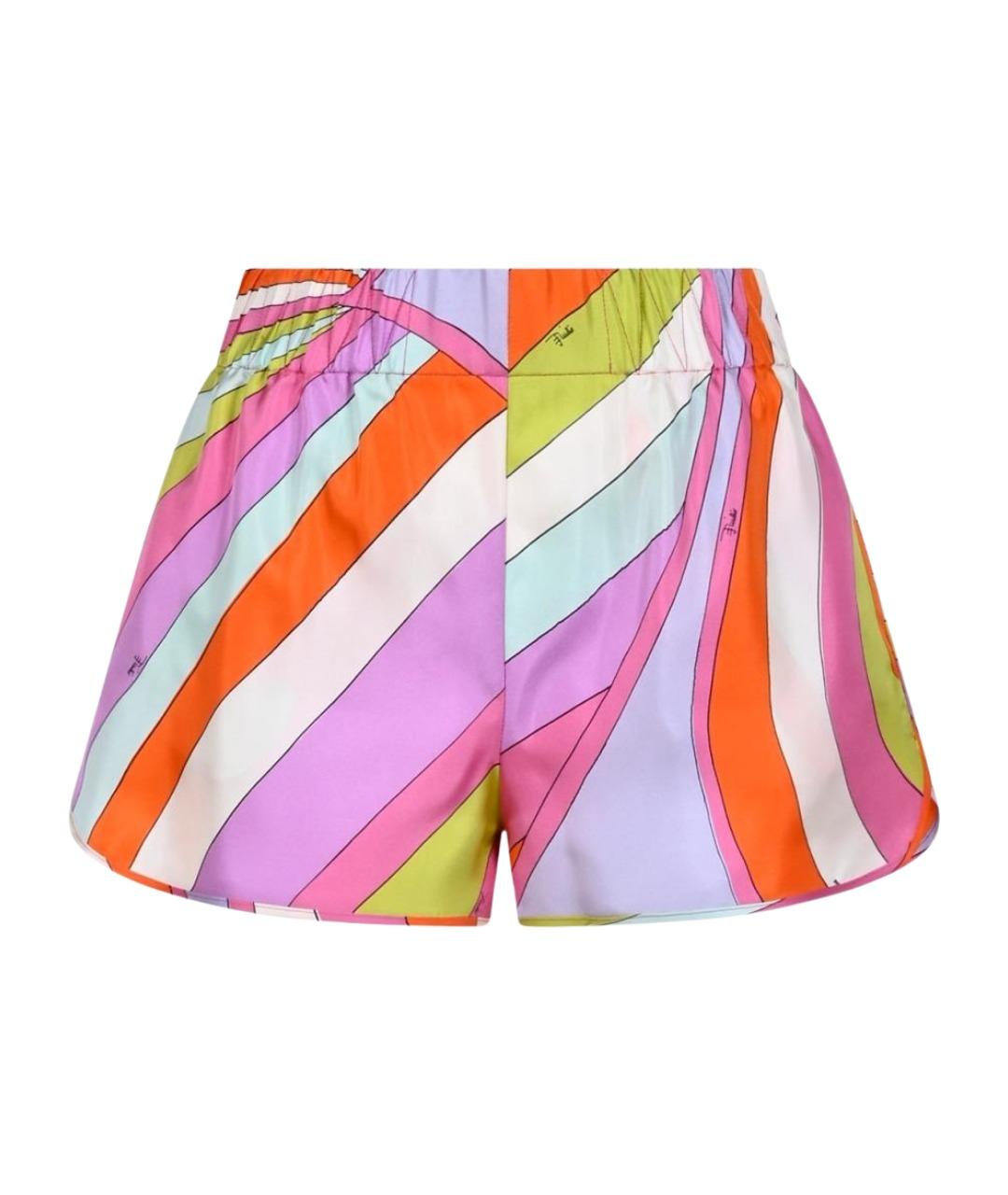 PUCCI Мульти шелковые шорты, фото 1