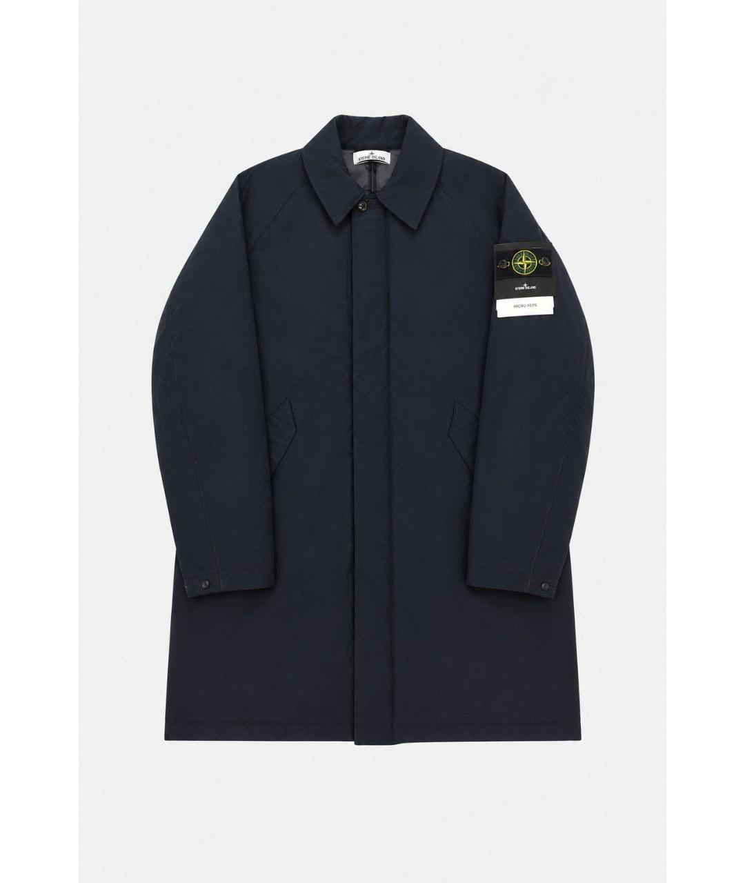 STONE ISLAND Черное полиамидовое пальто, фото 8