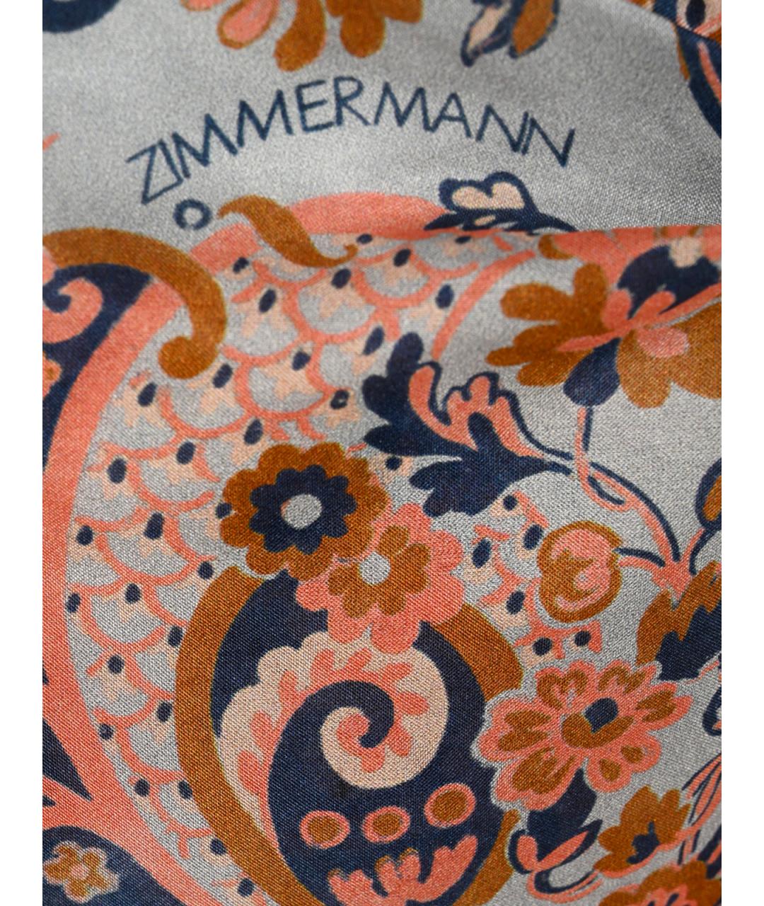 ZIMMERMANN Синяя шелковая майка, фото 3