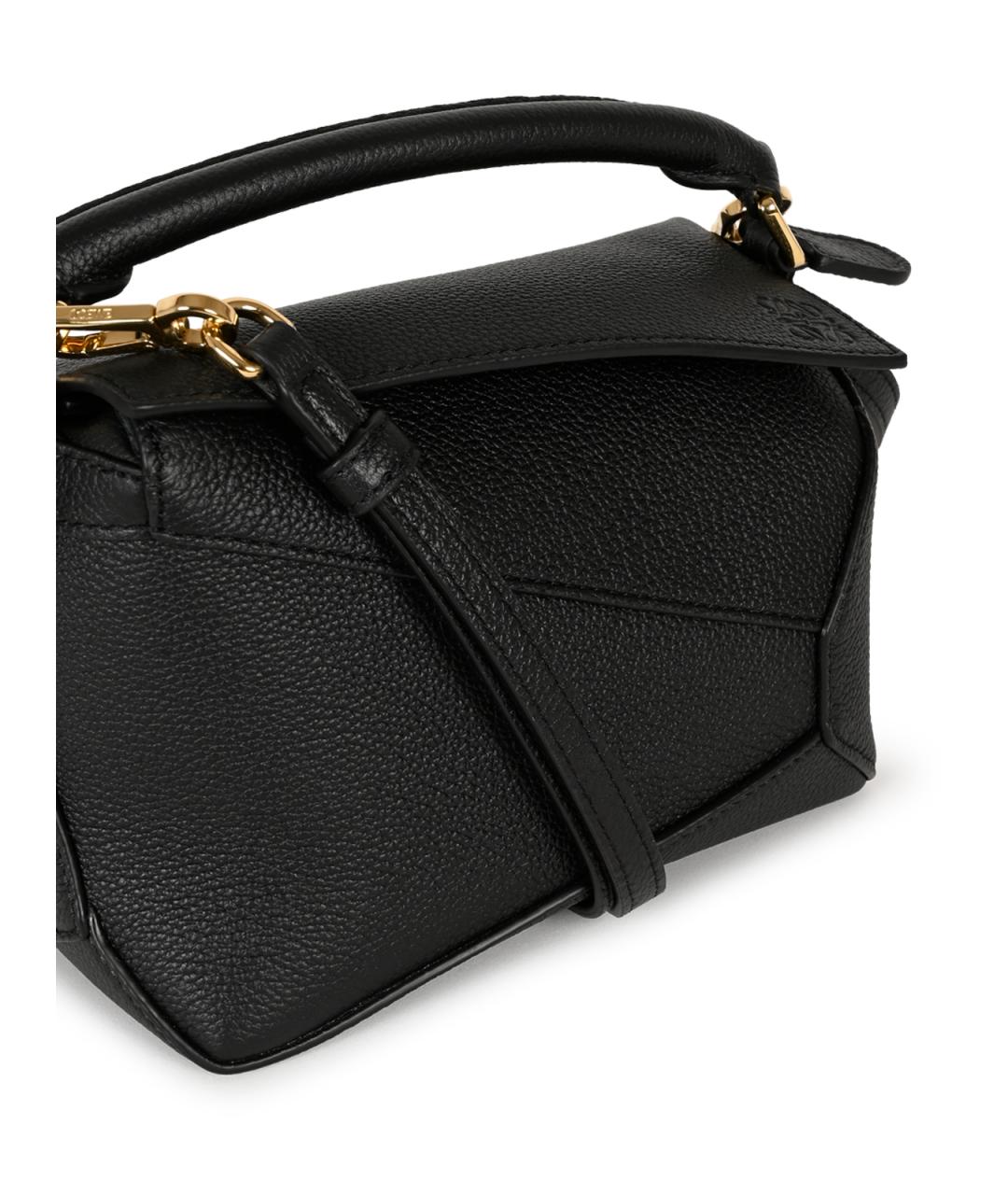 LOEWE Черная кожаная сумка через плечо, фото 4