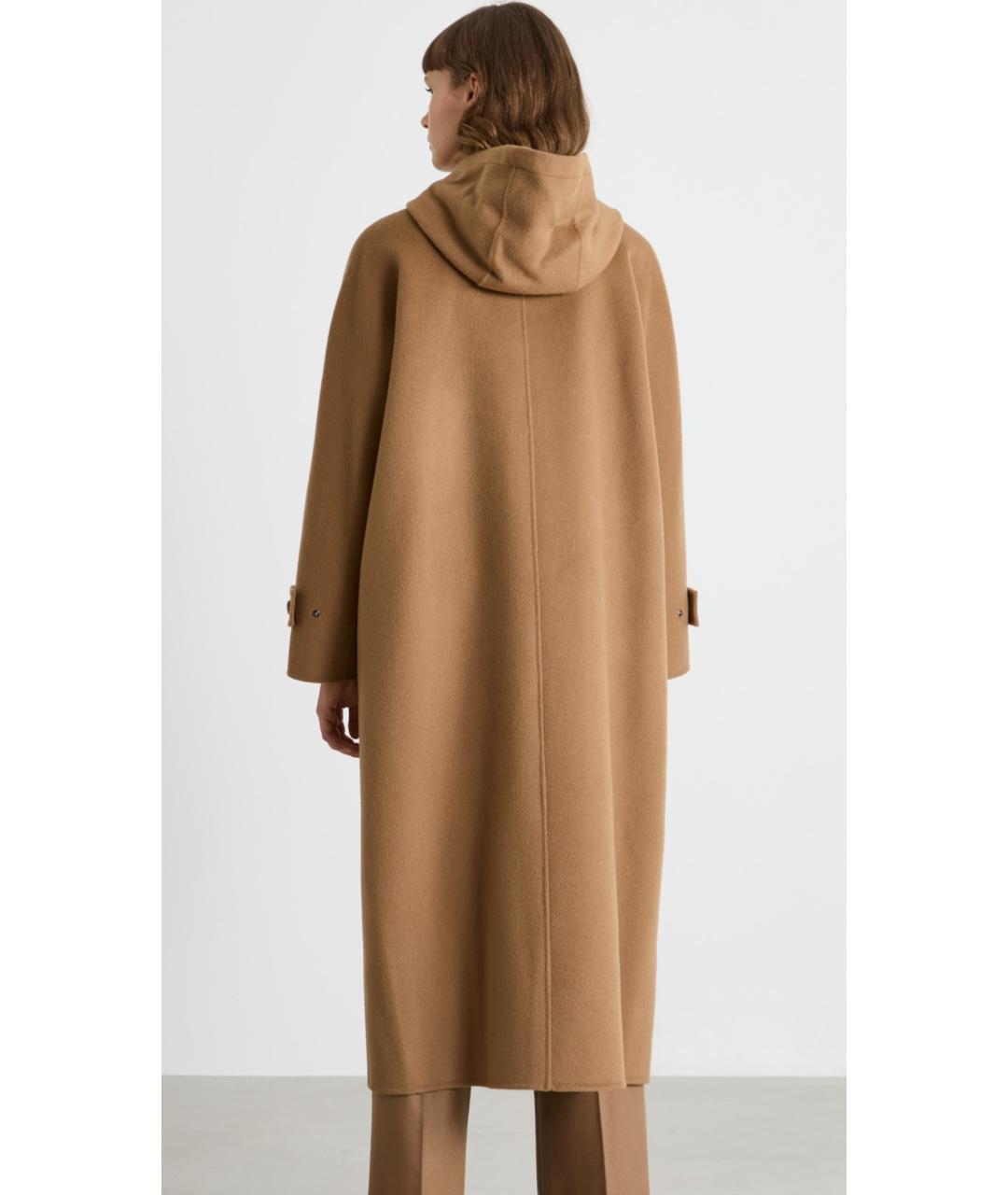 MAX MARA Бежевое шерстяное пальто, фото 7
