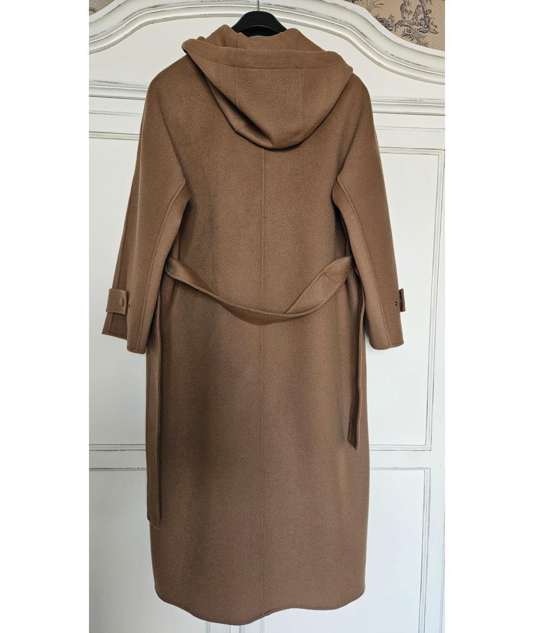 MAX MARA Бежевое шерстяное пальто, фото 2