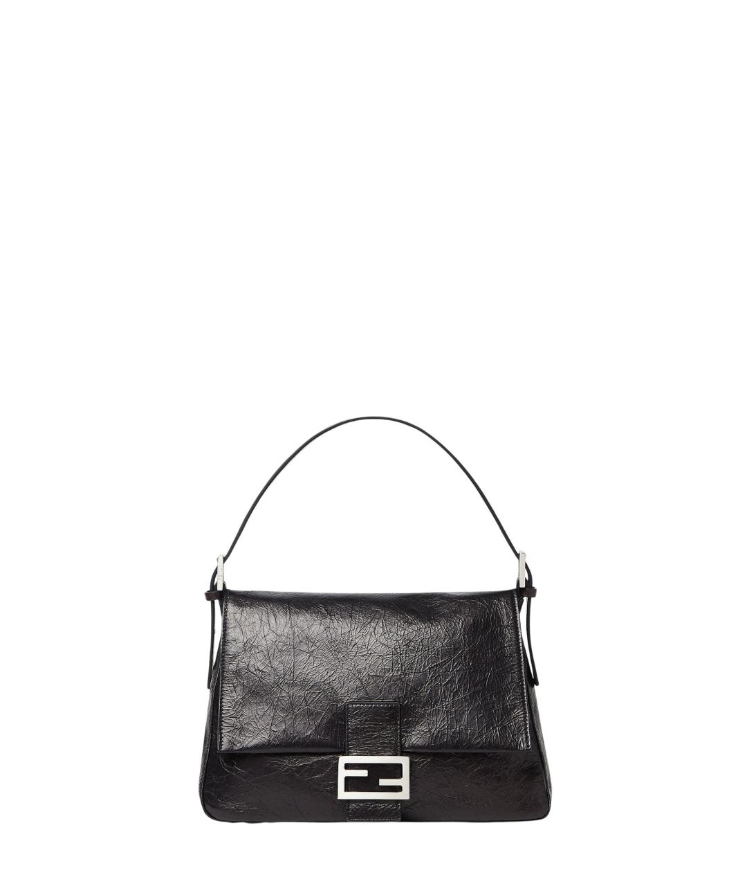 FENDI Черная кожаная сумка через плечо, фото 1
