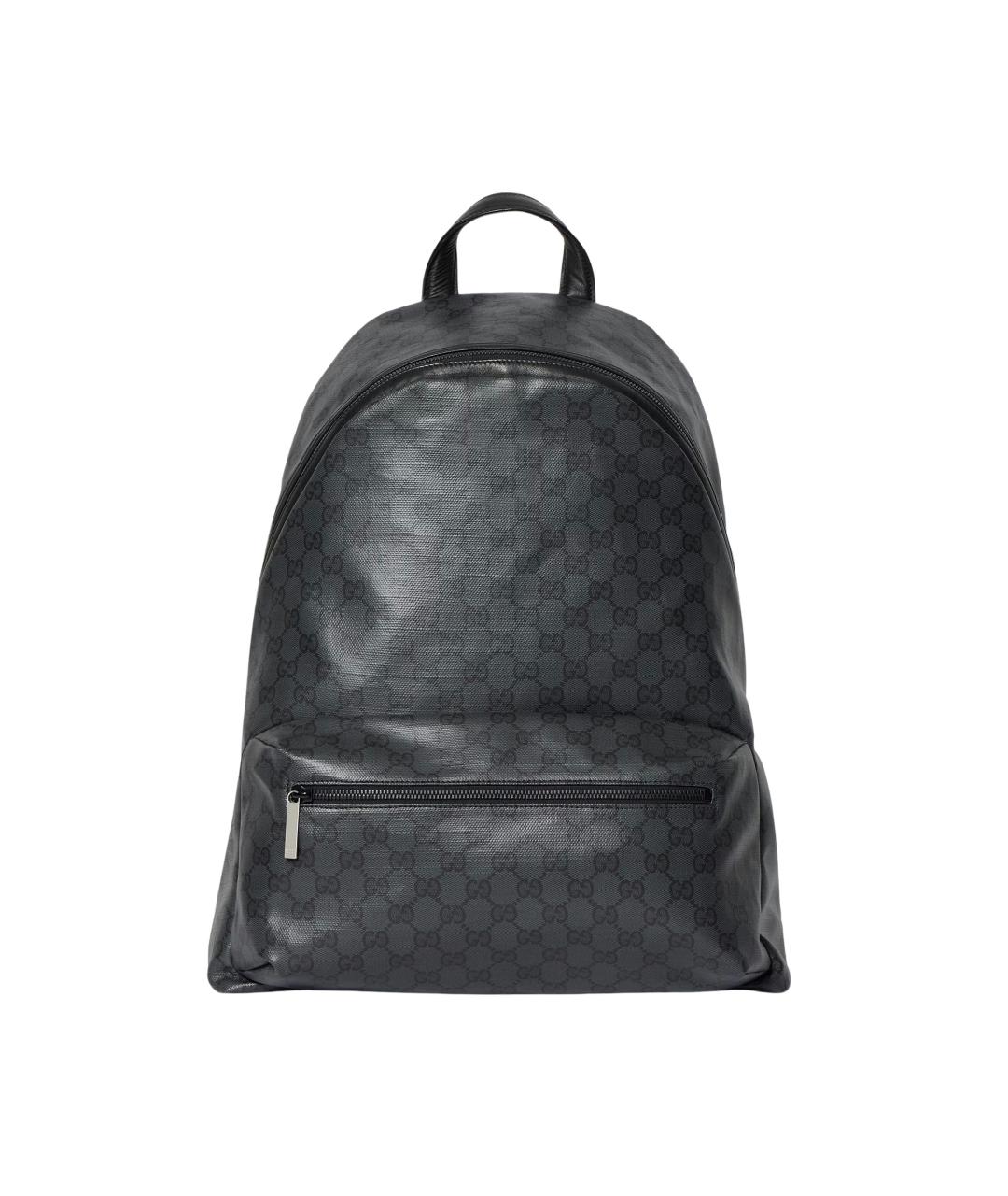 GUCCI Черный рюкзак из канвы, фото 1