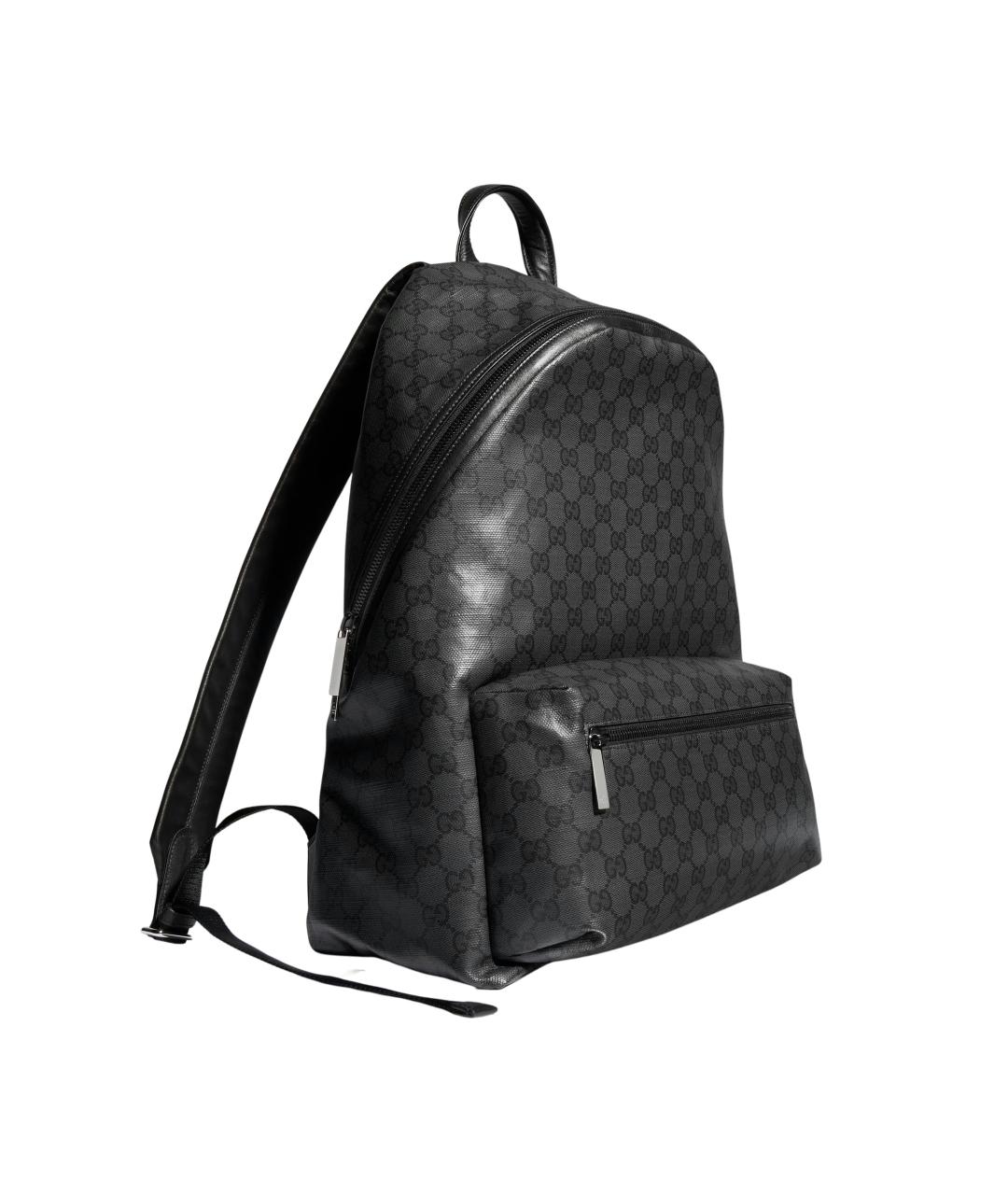 GUCCI Черный рюкзак из канвы, фото 2