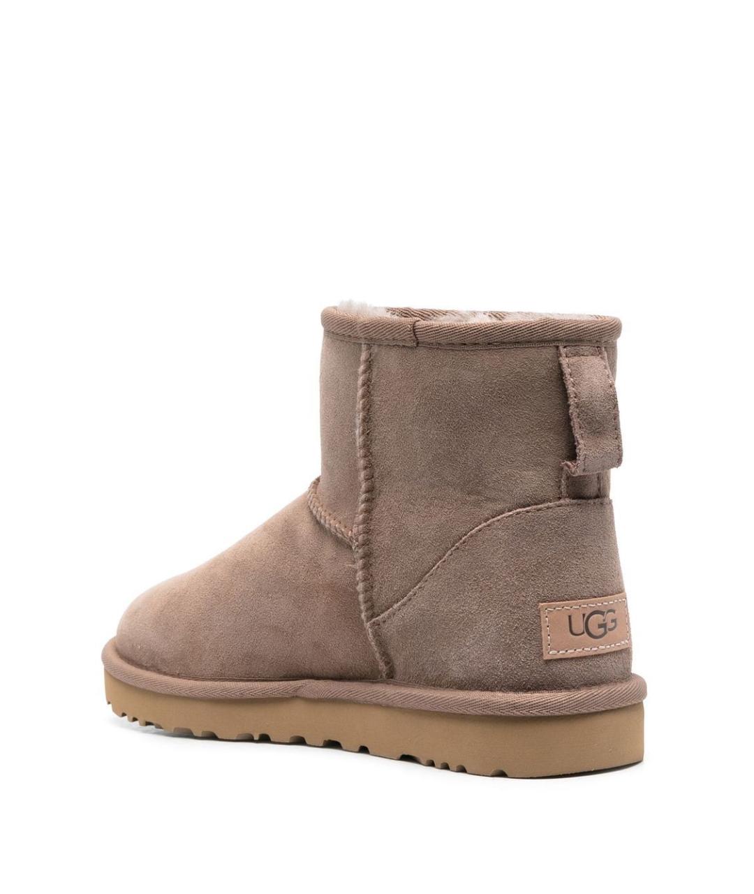 UGG Бежевые кожаные полусапоги, фото 2