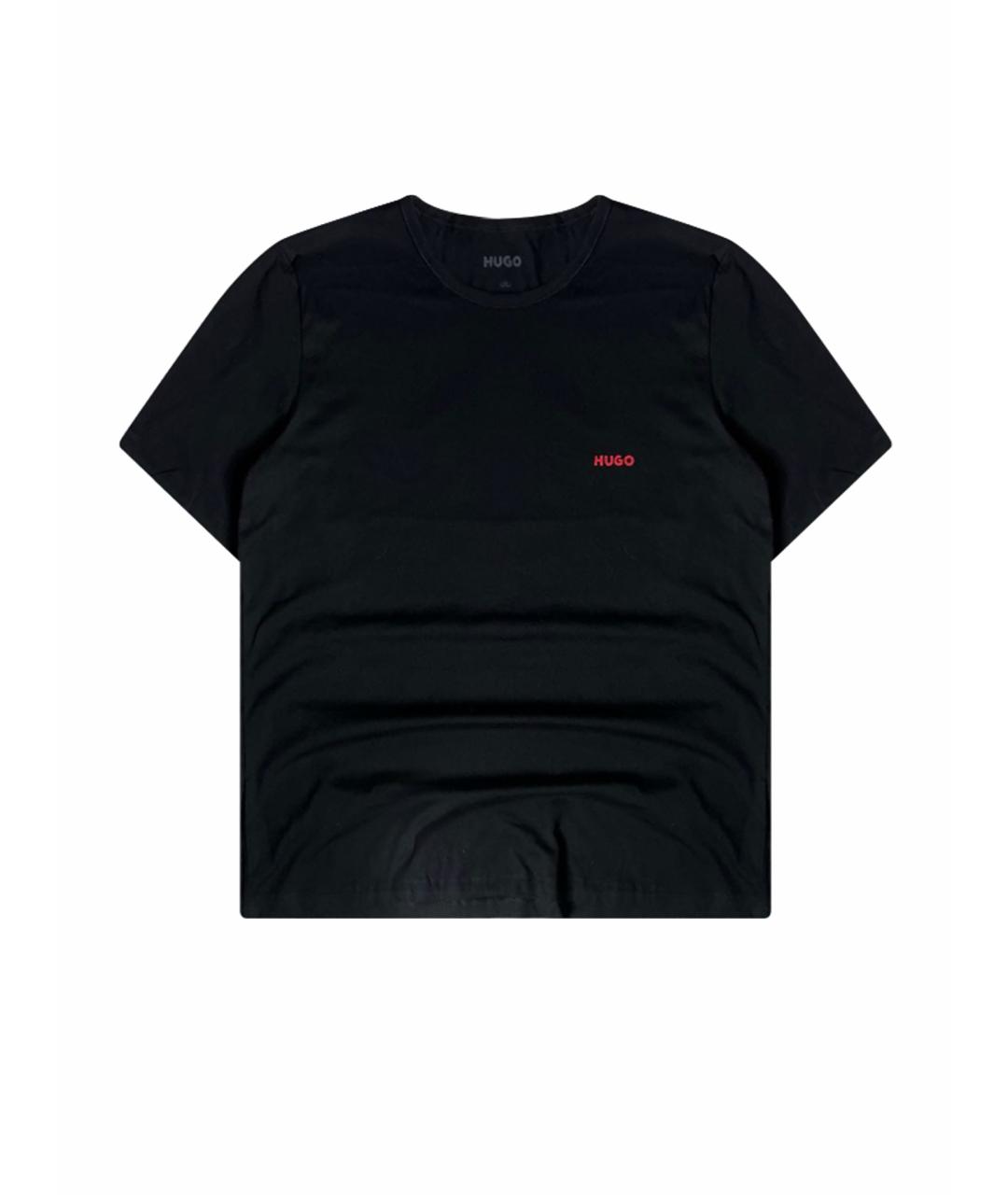HUGO BOSS Черная хлопковая футболка, фото 1