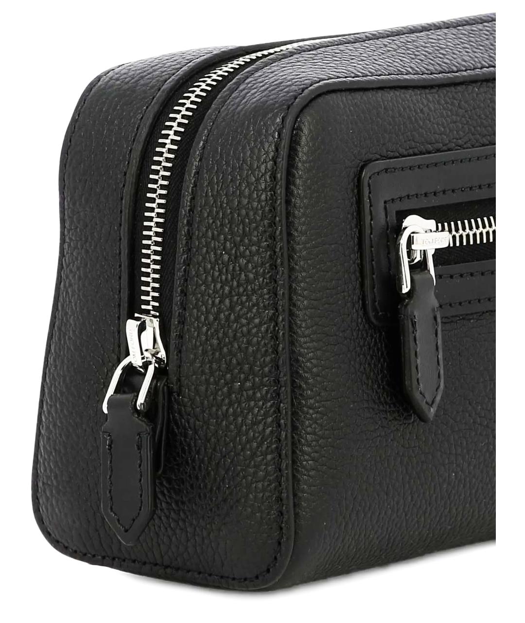 TOM FORD Черная кожаная косметичка, фото 4