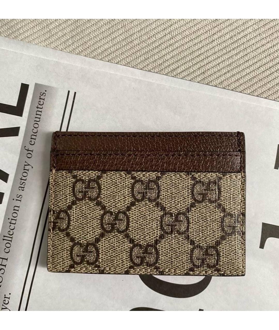 GUCCI Коричневый кардхолдер, фото 3