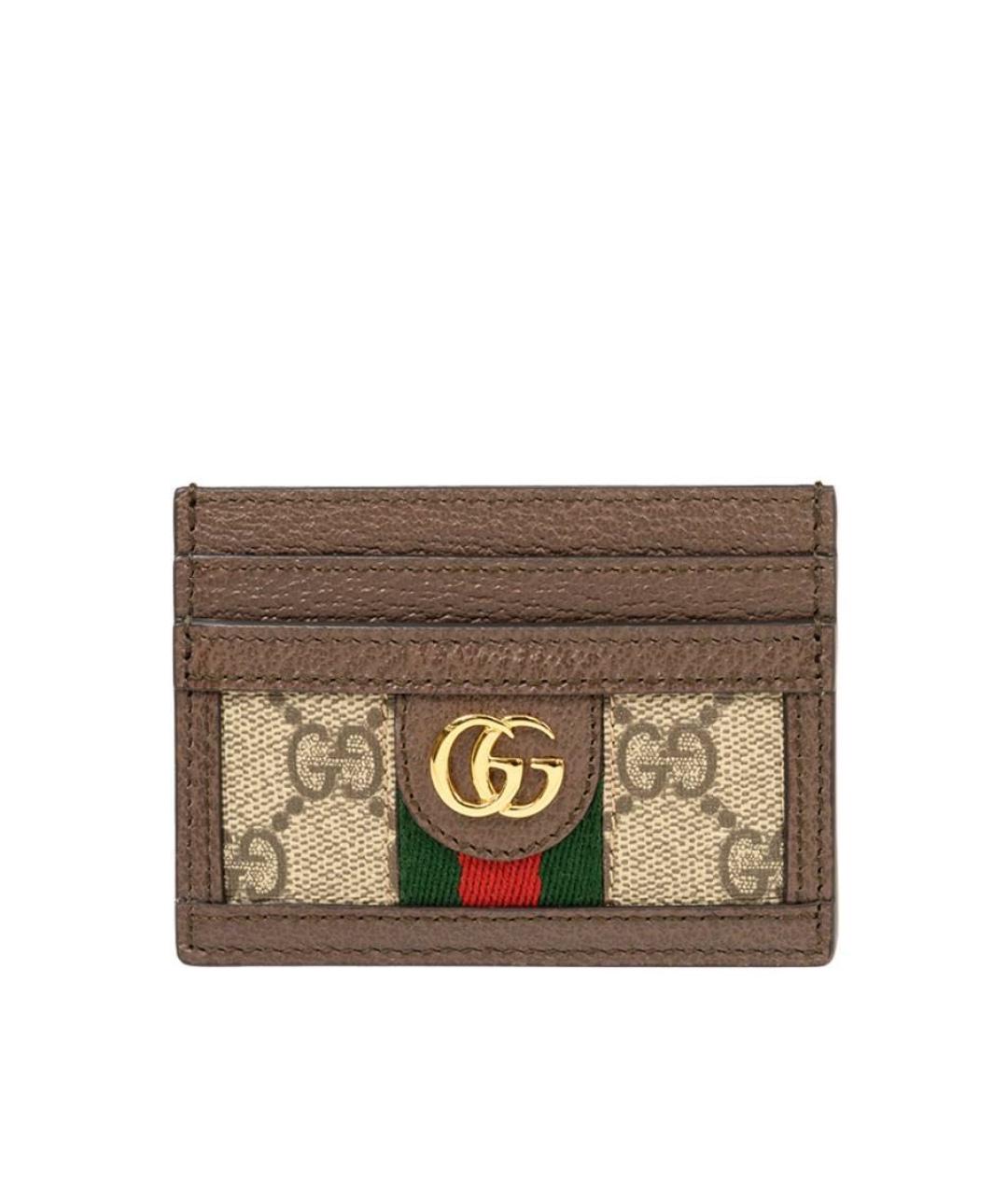 GUCCI Коричневый кардхолдер, фото 1