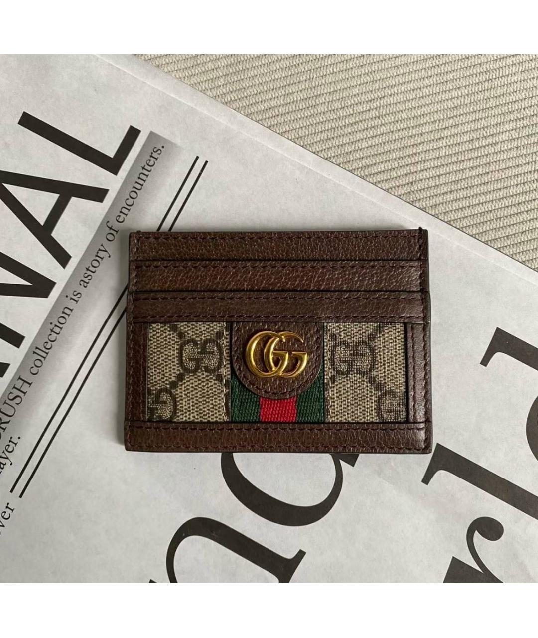 GUCCI Коричневый кардхолдер, фото 2