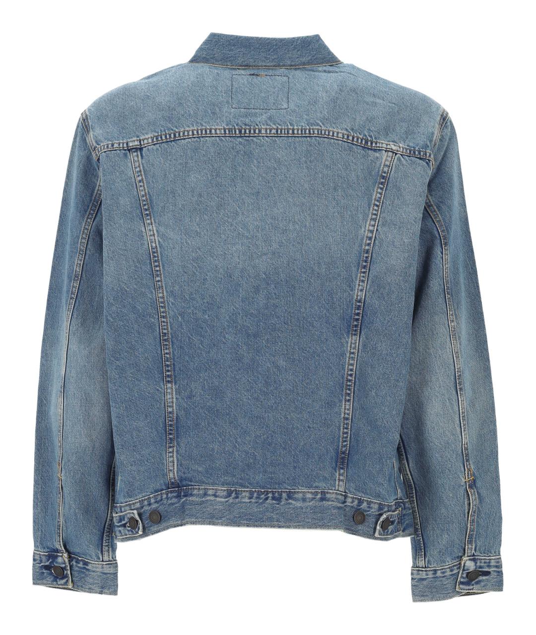LEVI'S Голубая хлопковая куртка, фото 3