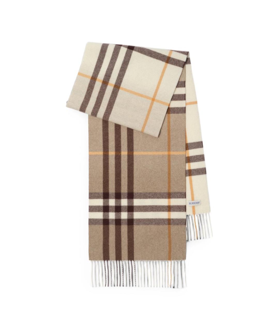 BURBERRY Бежевый шарф, фото 2