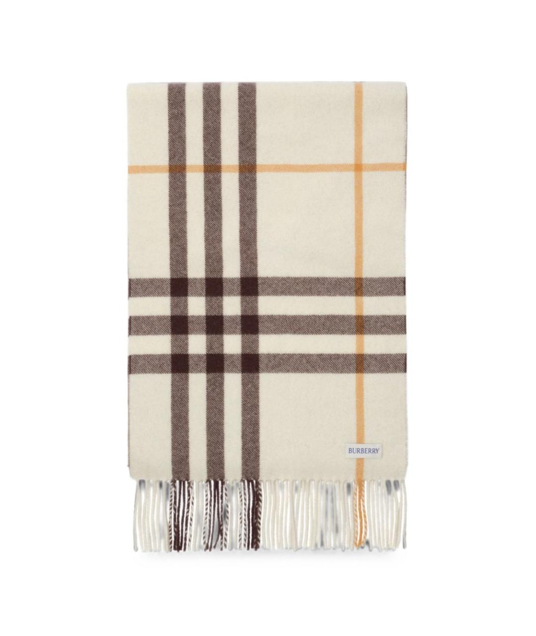 BURBERRY Бежевый шарф, фото 1