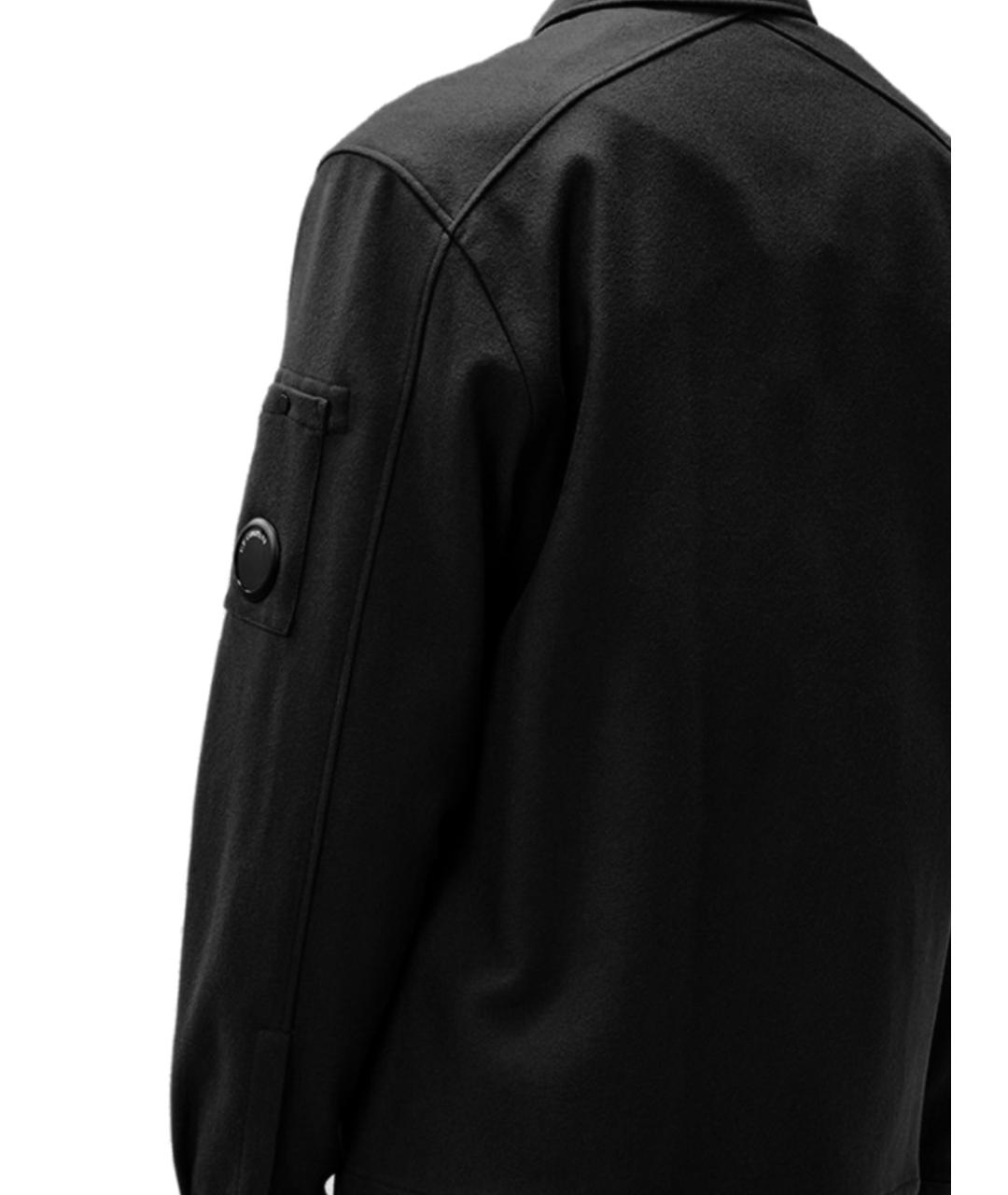 CP COMPANY Черная шерстяная кэжуал рубашка, фото 3