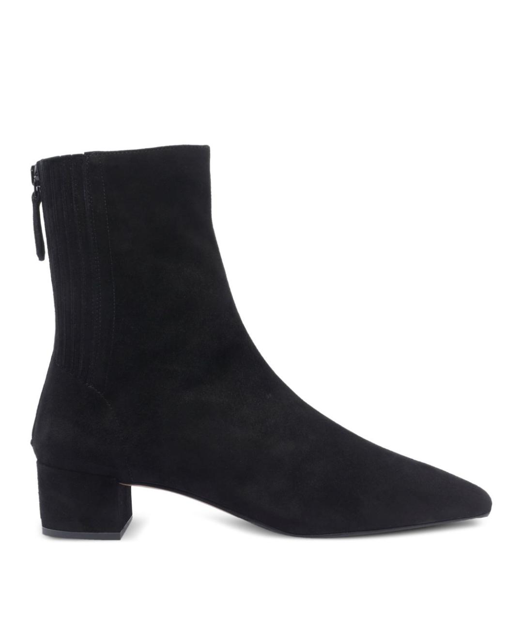 AQUAZZURA Черные замшевые ботильоны, фото 1