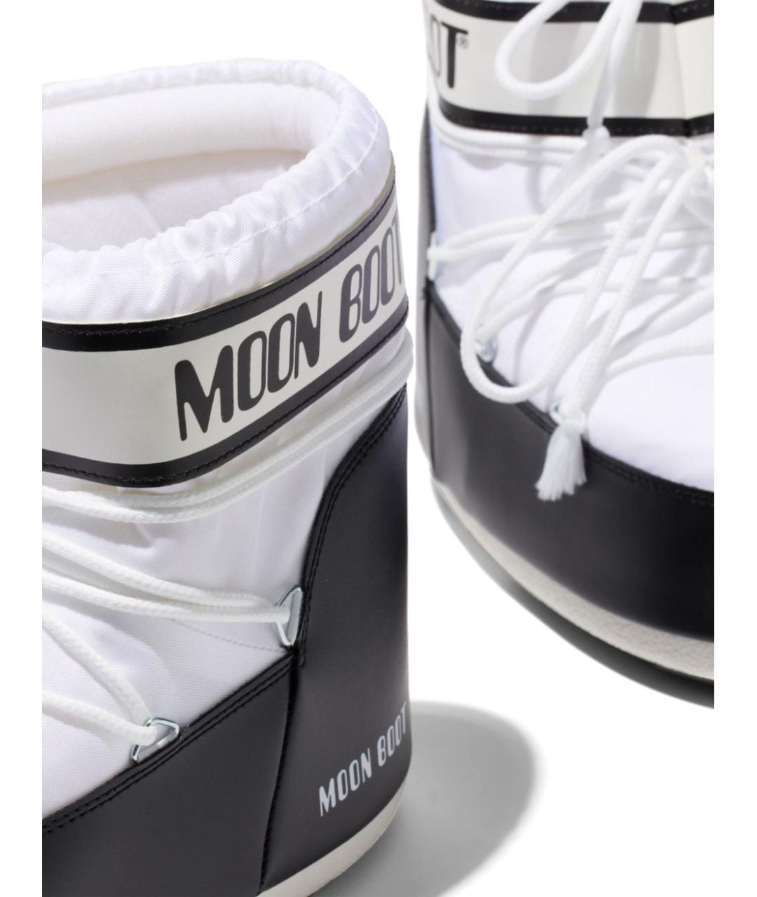 MOON BOOT Белые синтетические ботинки, фото 4