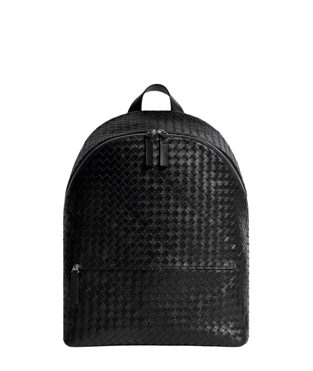 BOTTEGA VENETA Черный кожаный рюкзак, фото 1