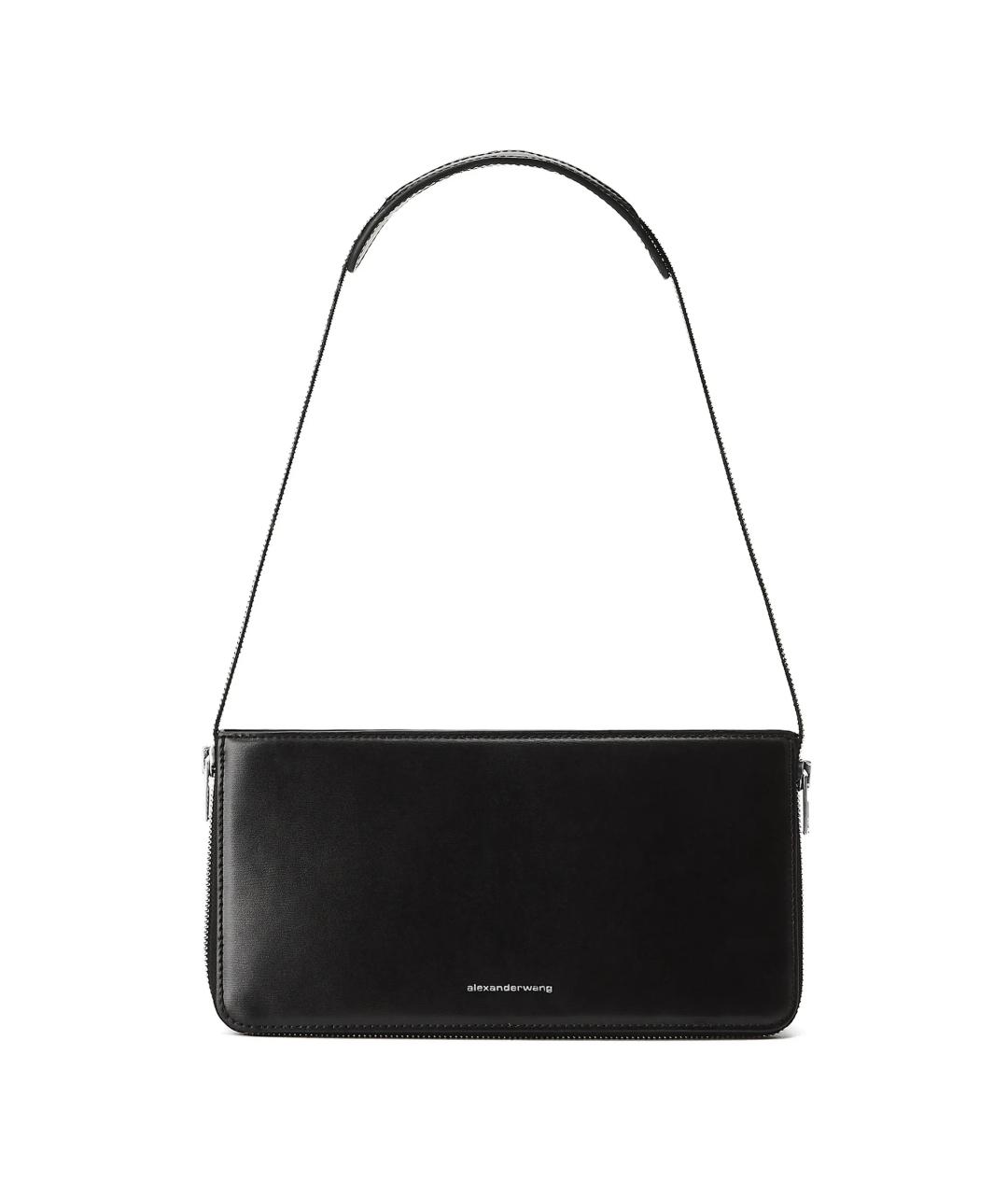 ALEXANDER WANG Черная кожаная сумка через плечо, фото 1