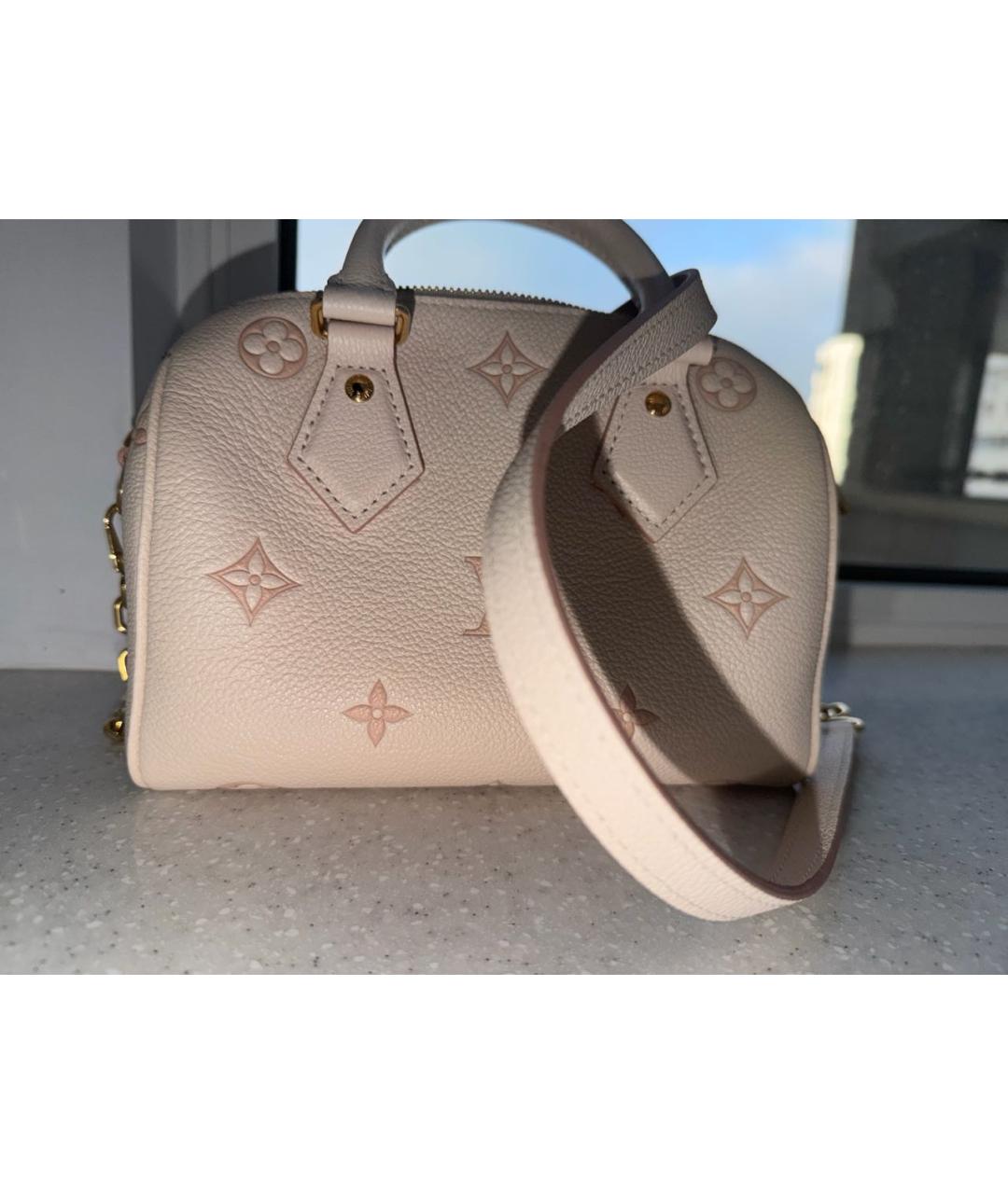 LOUIS VUITTON Розовая кожаная сумка через плечо, фото 4