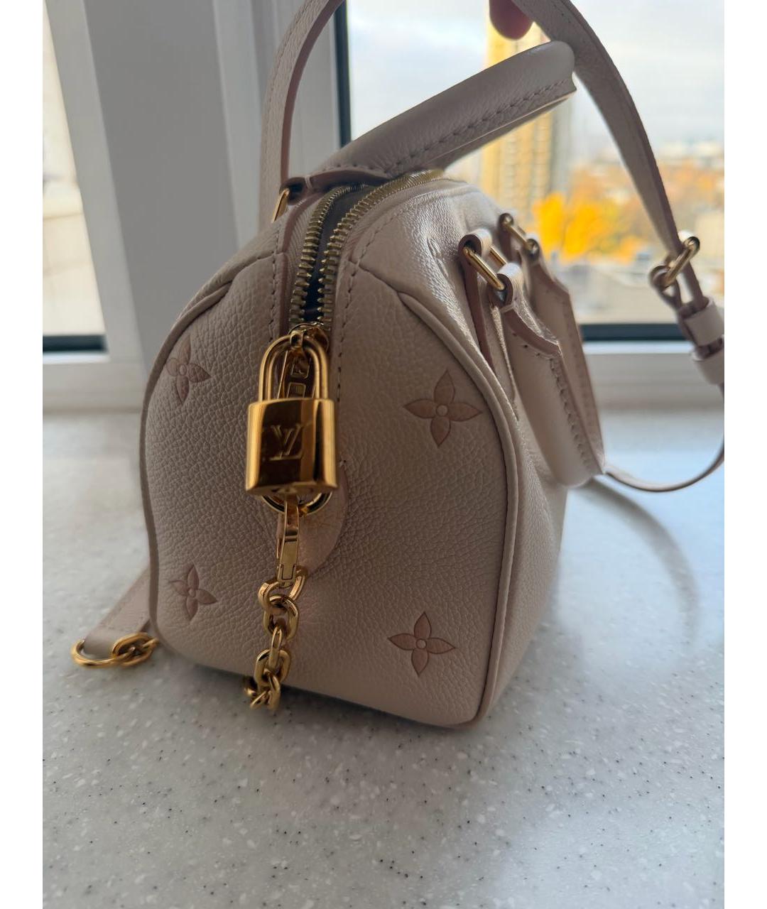 LOUIS VUITTON Розовая кожаная сумка через плечо, фото 3