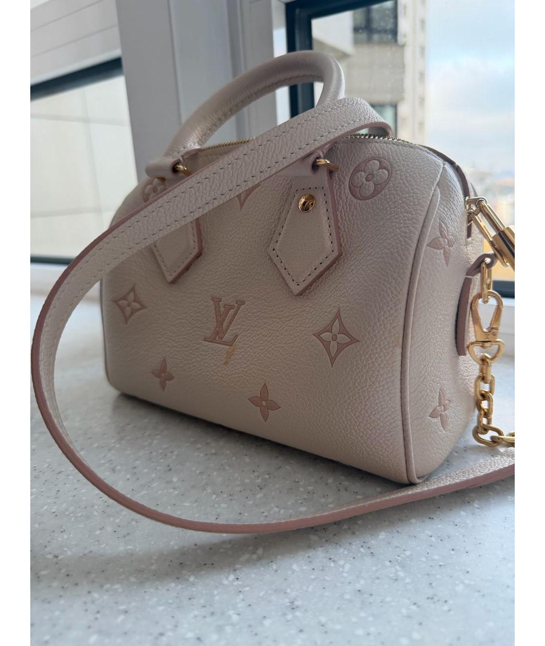 LOUIS VUITTON Розовая кожаная сумка через плечо, фото 2