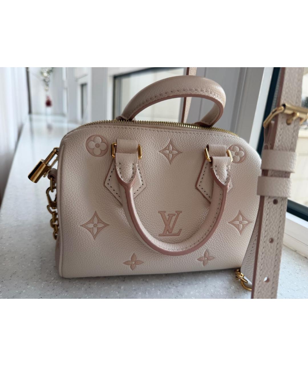 LOUIS VUITTON Розовая кожаная сумка через плечо, фото 6