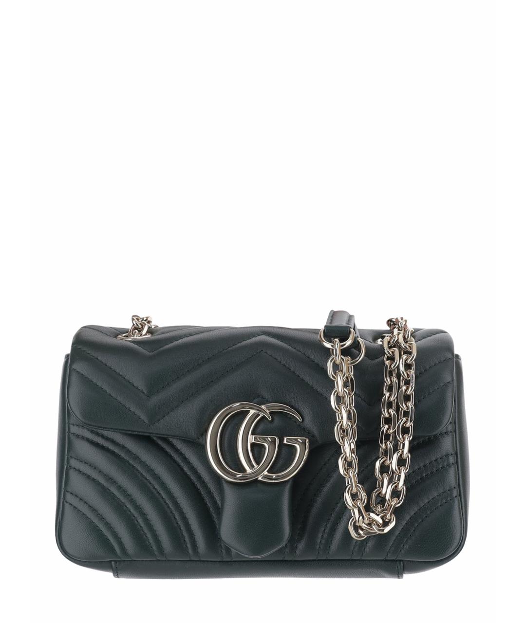 GUCCI Зеленая кожаная сумка через плечо, фото 1