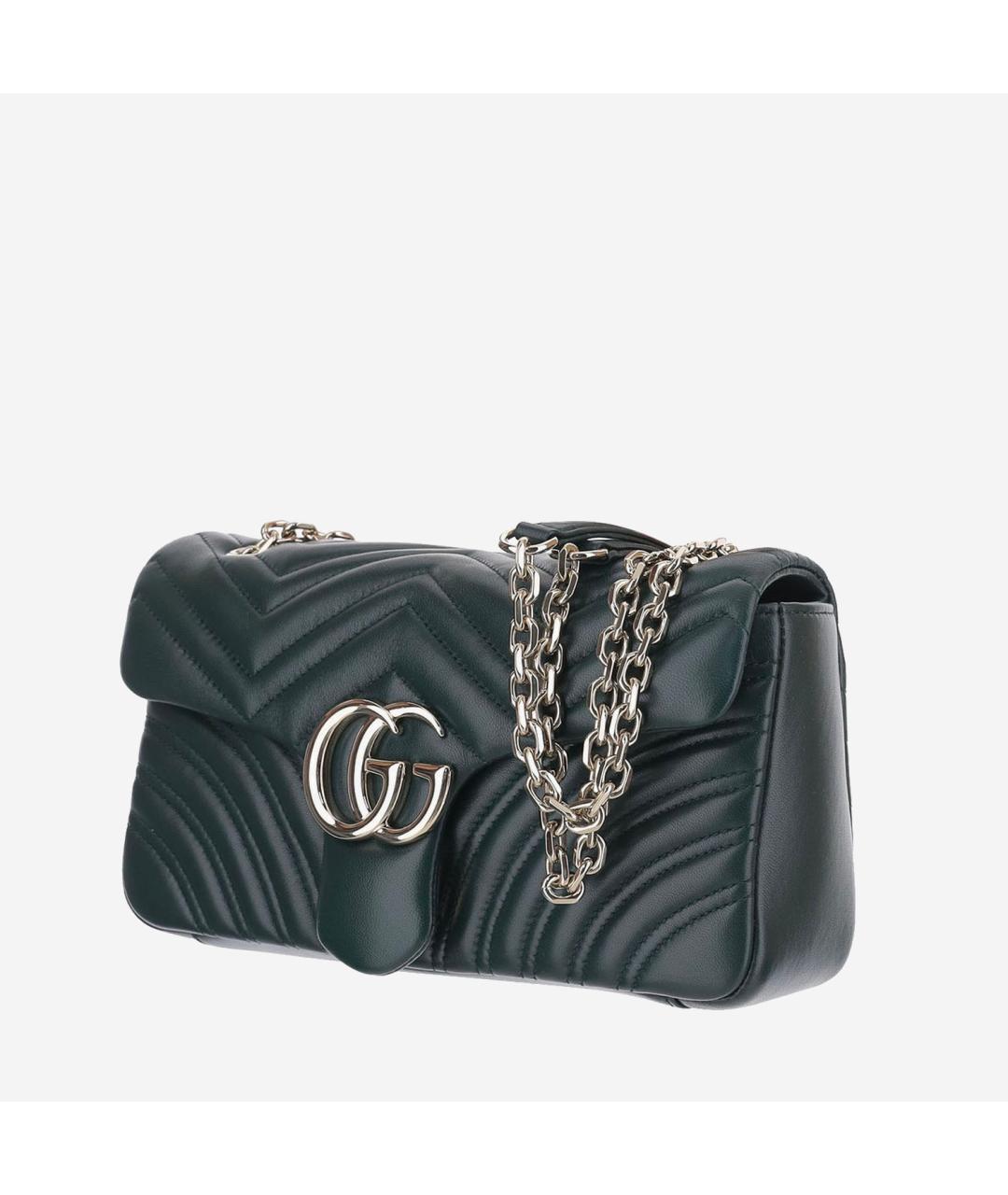 GUCCI Зеленая кожаная сумка через плечо, фото 2