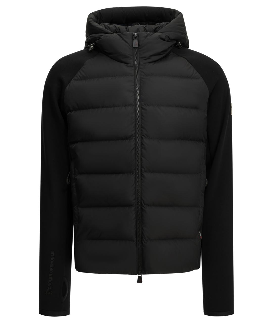 MONCLER GRENOBLE Черная полиэстеровая куртка, фото 1