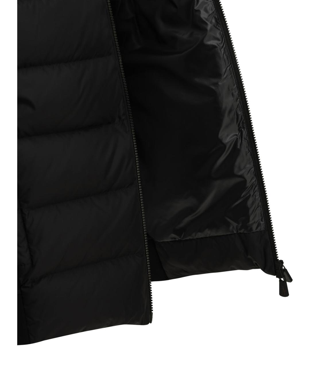 MONCLER GRENOBLE Черная полиэстеровая куртка, фото 4