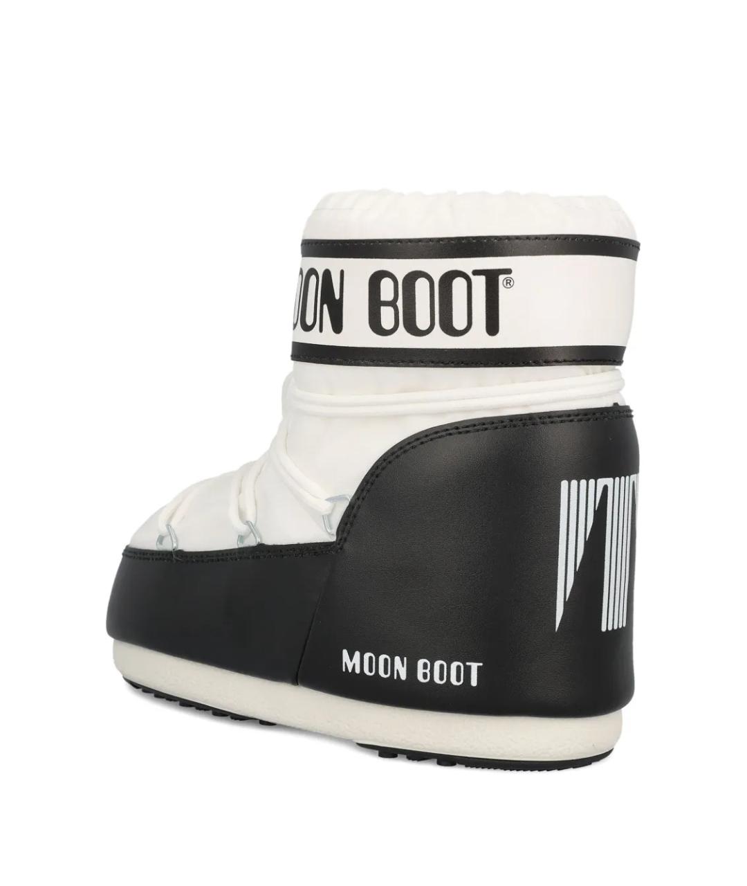 MOON BOOT Белые синтетические сапоги, фото 3