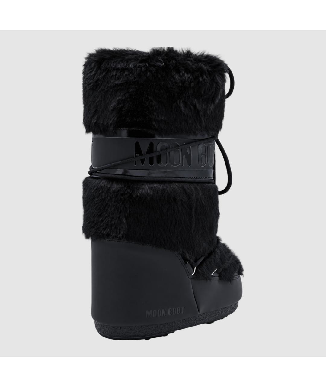 MOON BOOT Черные текстильные сапоги, фото 3