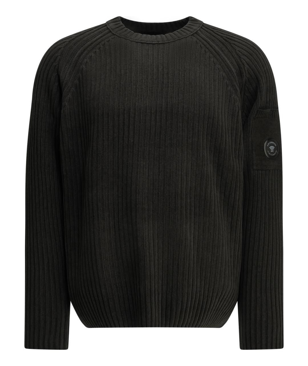 CP COMPANY Черный хлопковый джемпер / свитер, фото 1