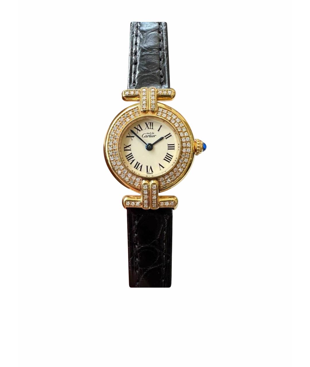 CARTIER Золотые серебряные часы, фото 1