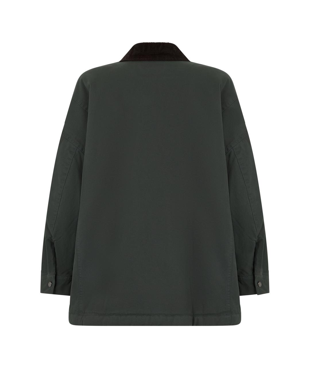 WEEKEND MAX MARA Серая хлопковая куртка, фото 2