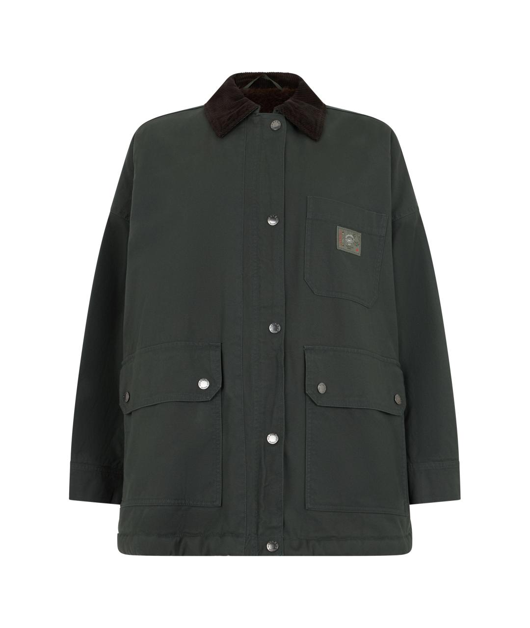 WEEKEND MAX MARA Серая хлопковая куртка, фото 1