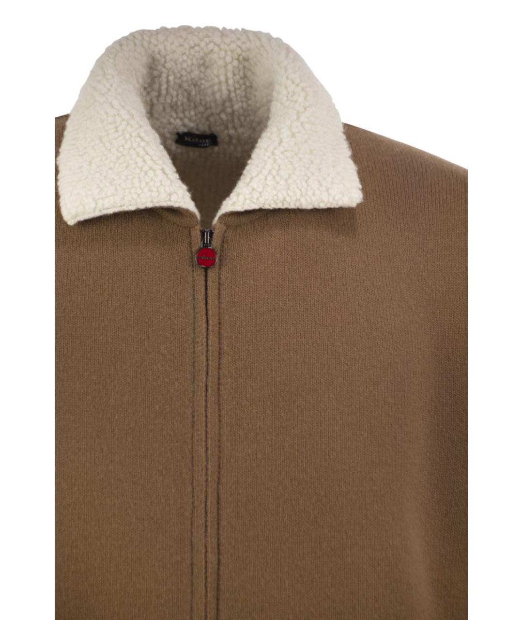 KITON Коричневая шерстяная куртка, фото 4