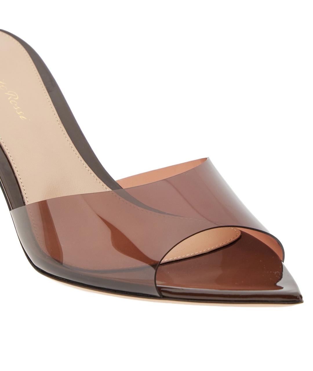 GIANVITO ROSSI Коричневые мюли, фото 2